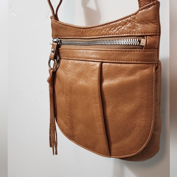 HOBO Tan Leather Crossbody Bag - Picture 2 of 6